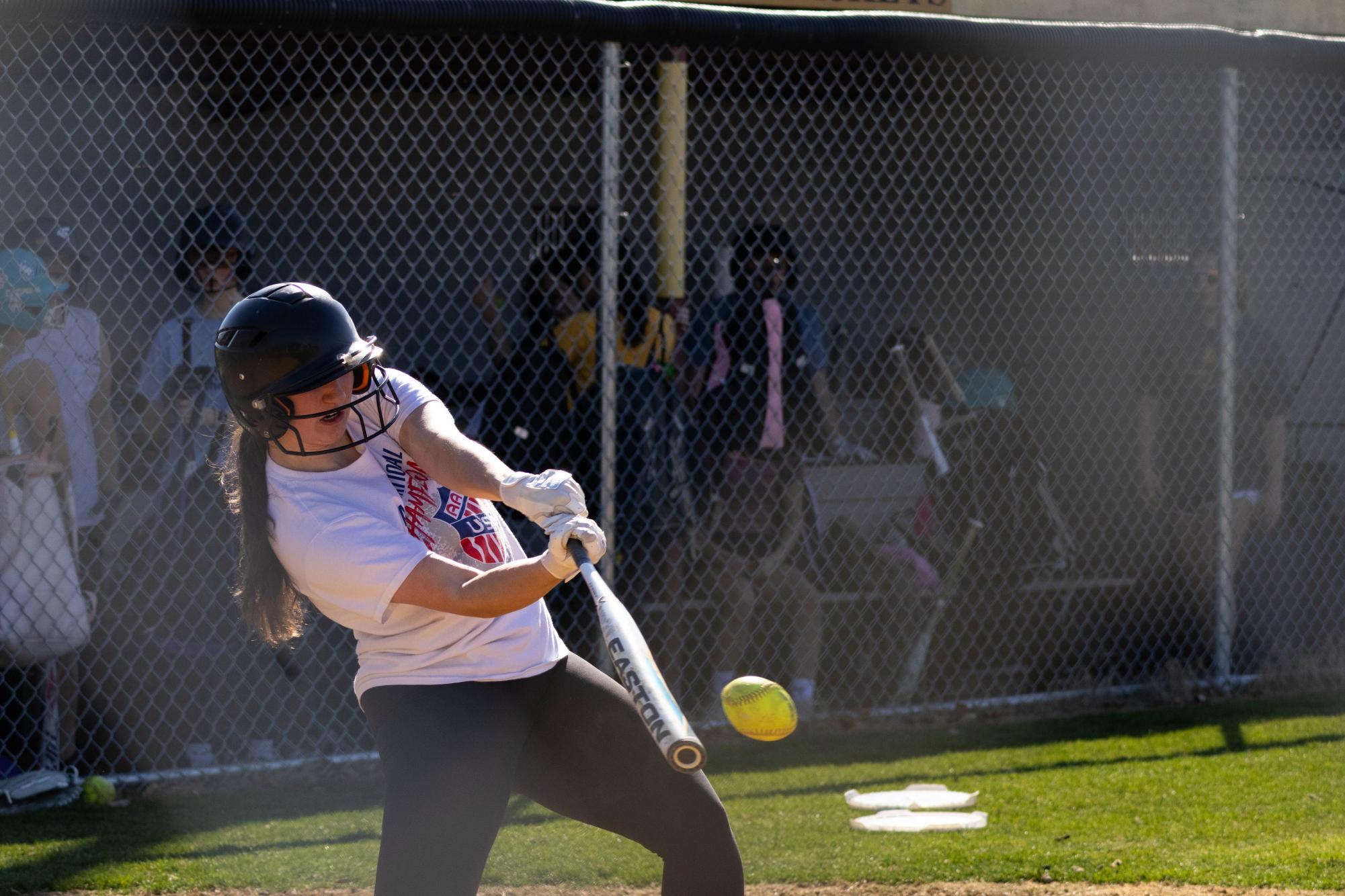 Softball Team's first game's a win!